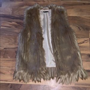 faux fur vest